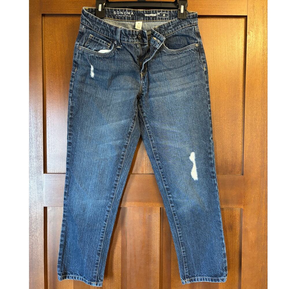 Sonoma Boyfriend Jeans, Size 6